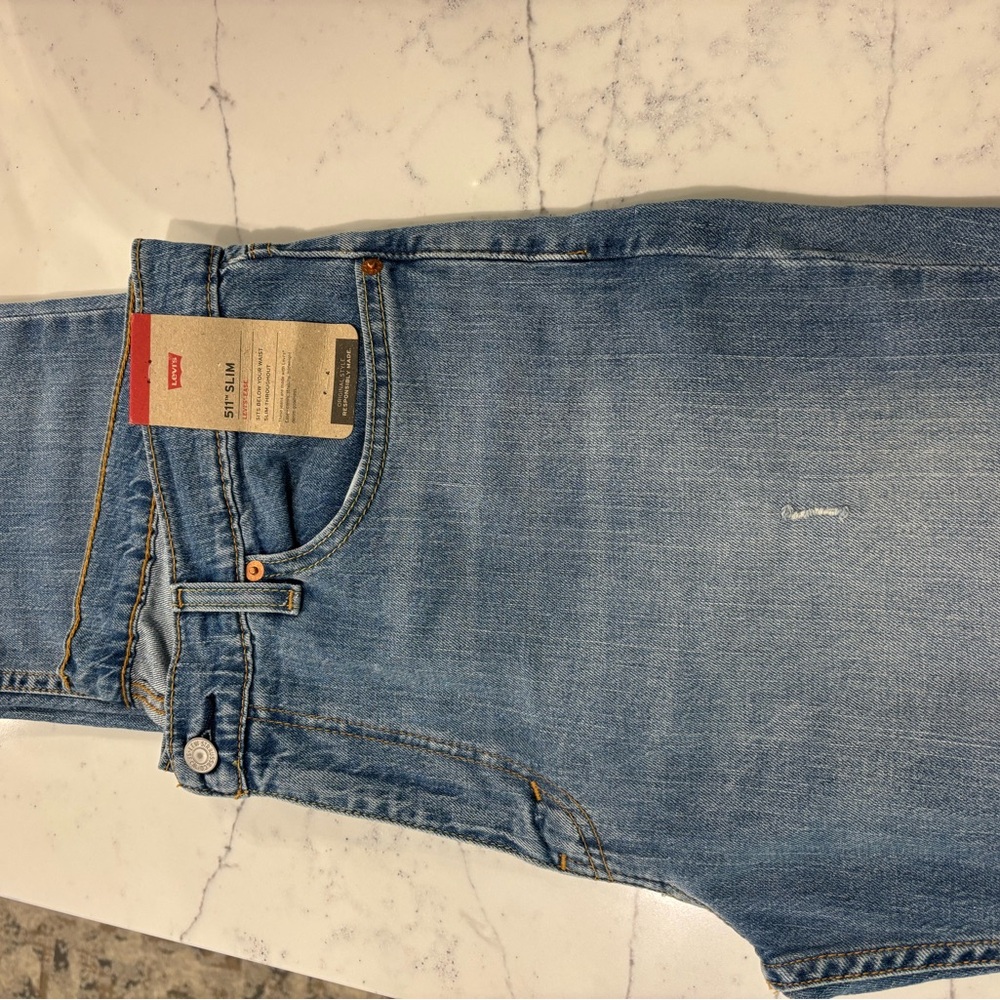 Levi's Light Blue Denim Pants-Levi's Ease